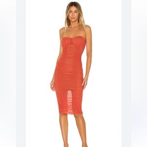 Lovers + Friends Strapless Red Dress